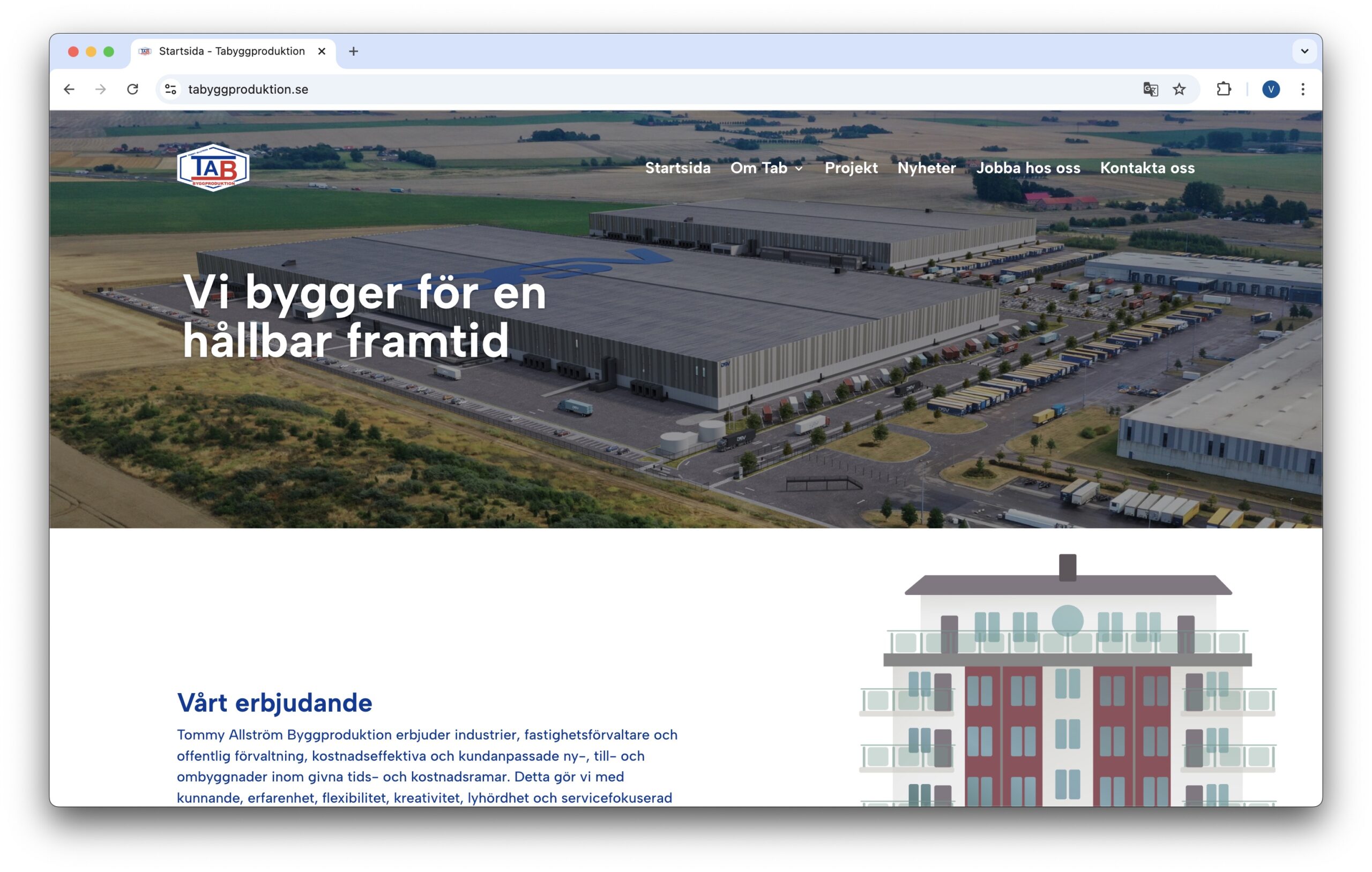 TAB, screenshot